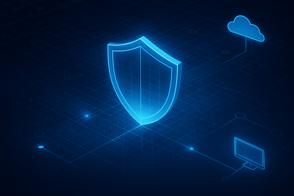 Representação gráfica do modelo Zero Trust com microsegmentação e verificação contínua em rede corporativa.