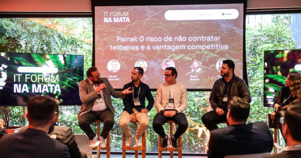 Executivos discutem cibersegurança no IT Forum Na Mata. Foto: PlayP