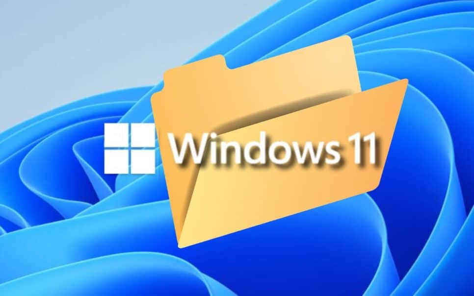 Wallpaper do Windows 11 editado com uma pasta