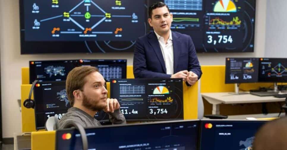 Imagem do Centro de Missão e Operações (MC&O) da Mastercard