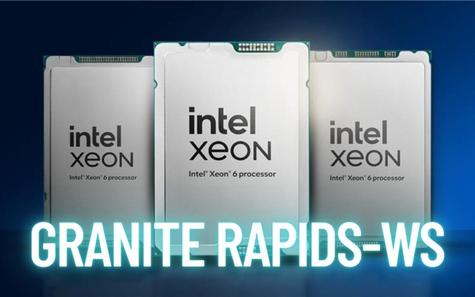 Processadores Xeon com Granite Rapids-WS escrito