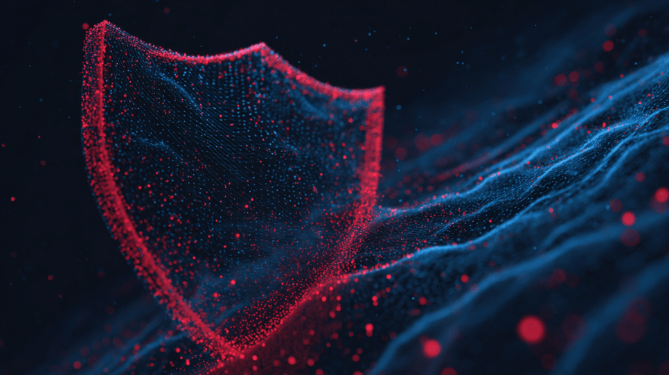 Representação digital de tráfego extremo simbolizando ataque da botnet Aisuru de 29,7 Tbps.