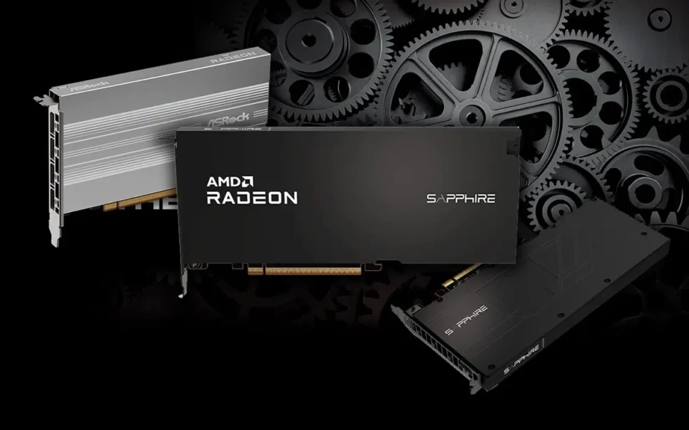 Sapphire, PowerColor e ASRock lançam GPUs Radeon AI PRO R9700S e R9600D sem ventoinha