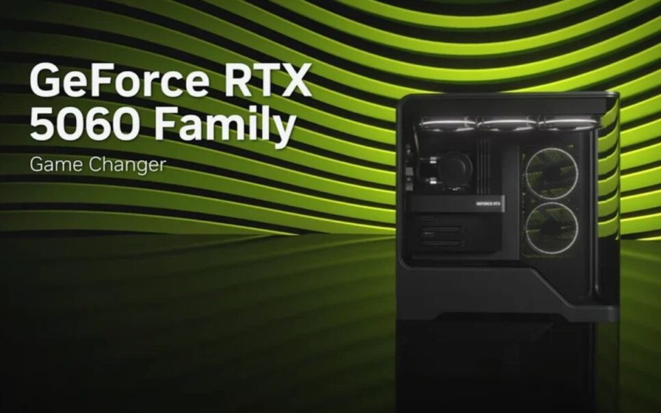 Imagem de divulgação para as RTX 5060
