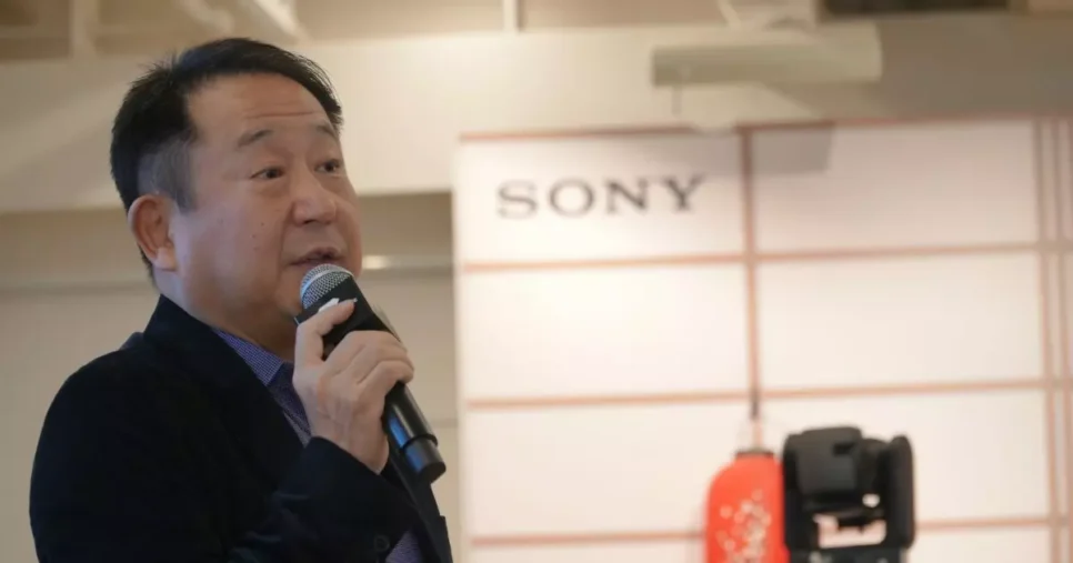 Kenichiro Hibi, presidente da Sony Latam, em evento da Sony Professional Solutions Brasil.