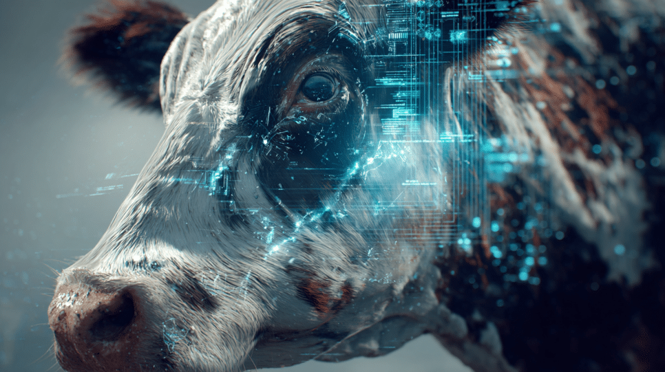 Imagem representando a tecnologia digital na pecuária