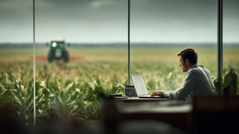 Imagem representando ataques cibernéticos no agronegócio em 2025