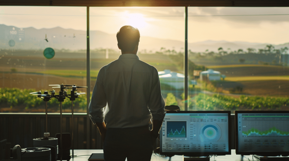 Imagem ilustrando problemas de cibersegurança enfrentados pelo agronegócio