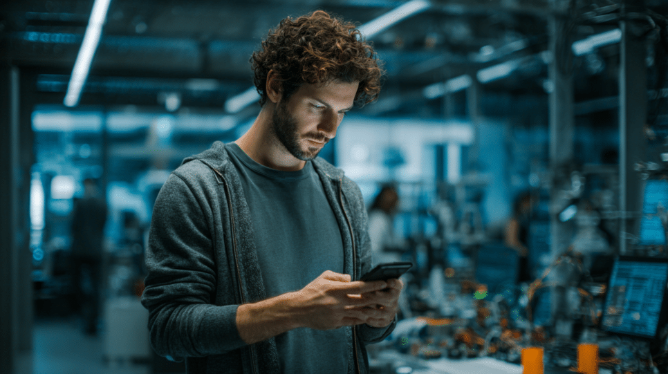 Analista de cibersegurança investiga infecção em Android por malware no firmware em laboratório corporativo de TI.