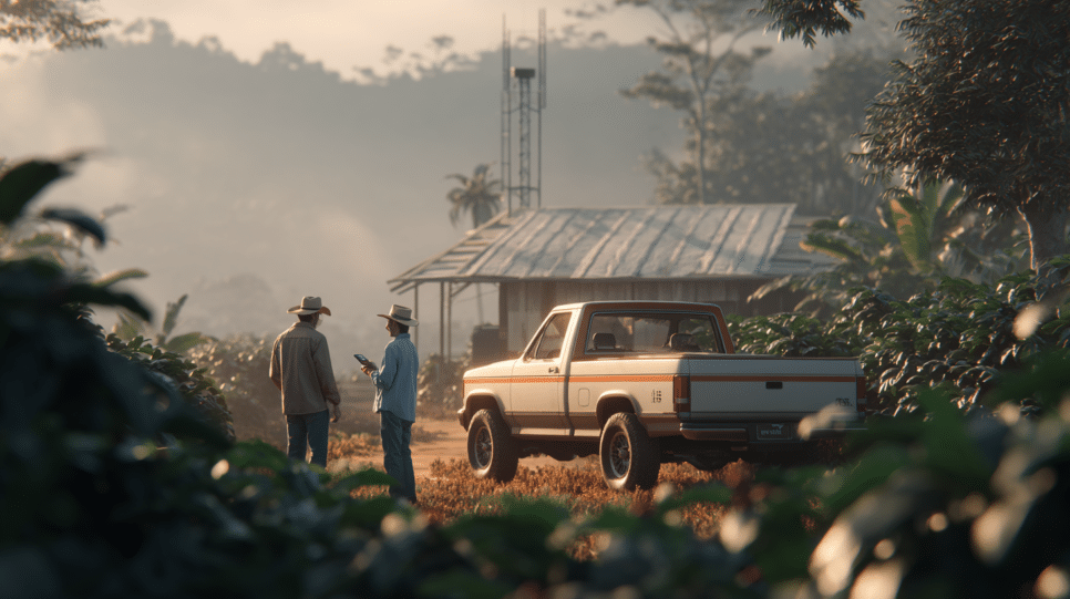 Imagem representando plataforma criada para rastreabilidade do café