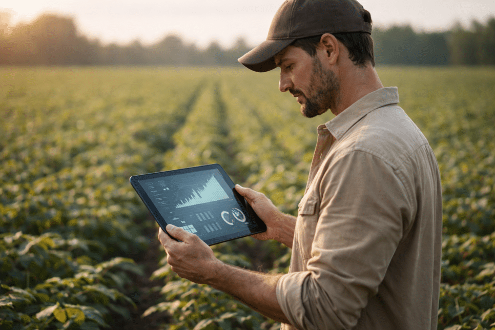 Imagem representando melhoria de receita em empresas do agronegócio com utilização de Inteligência Artificial