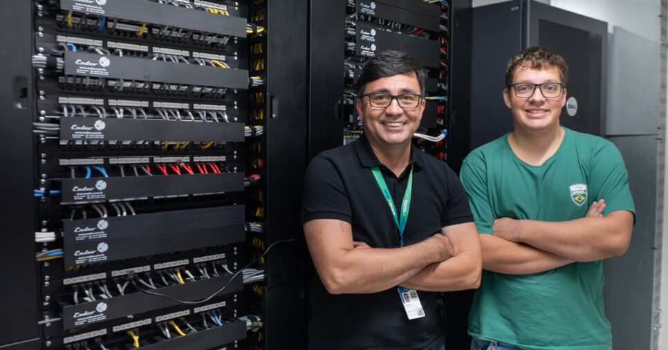 Marcelo Santos e Antônio Chaboudt, do COB. Foto: Mariana Sá/ COB