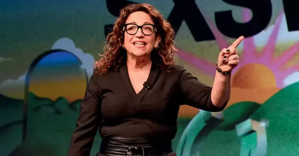 Amy Webb, CEO do Future Today Strategy Group. Imagem: Getty Images