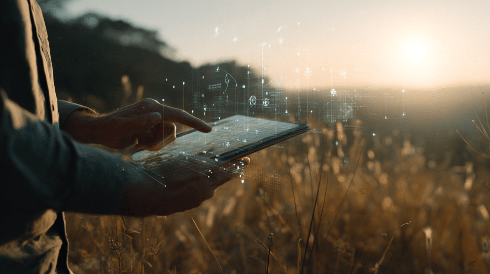 Imagem representando utilização de Inteligência Artificial para mapeamento de terras inutilizadas no agronegócio brasileiro