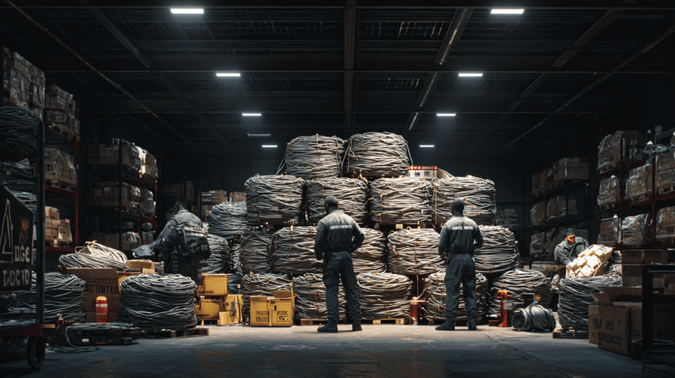 Apreensão de R$ 7,7 milhões em cabos ilegais pela Anatel no Paraná, destacando a fiscalização no setor de telecomunicações.