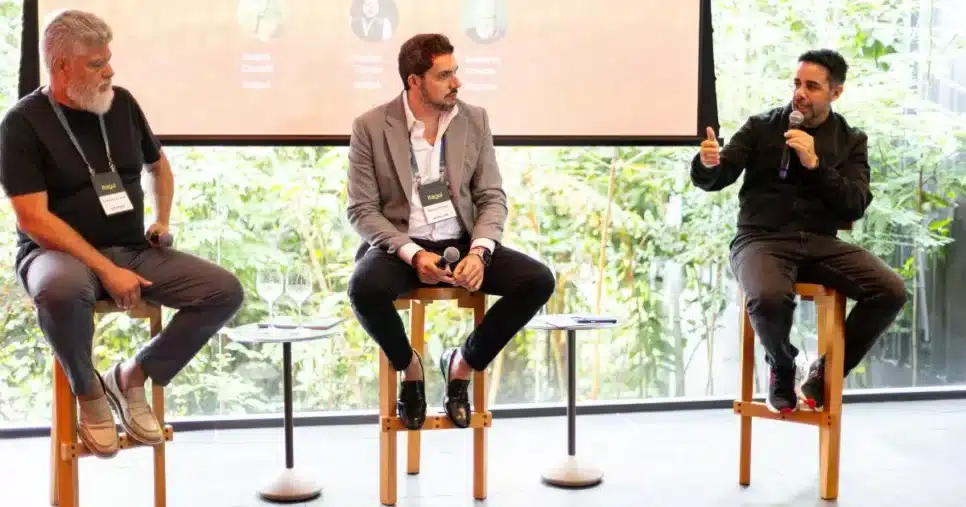 Robert Arruda, Renan Torres e André Cavalli (Imagem: divulgação) Na Mata Vendas, IT Forum, experiência