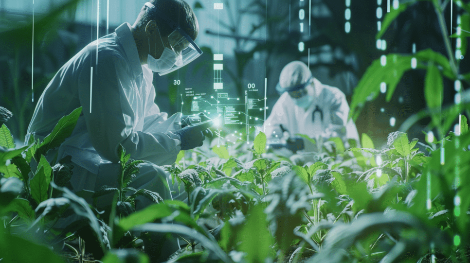 Imagem representando utilização de nanopartículas biogênicas para substituição de agroquímicos no agronegócio brasileiro