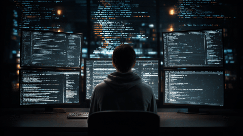 Vazamento de 512.000 linhas de código do Claude Code da Anthropic, simbolizando os riscos e vulnerabilidades de segurança.