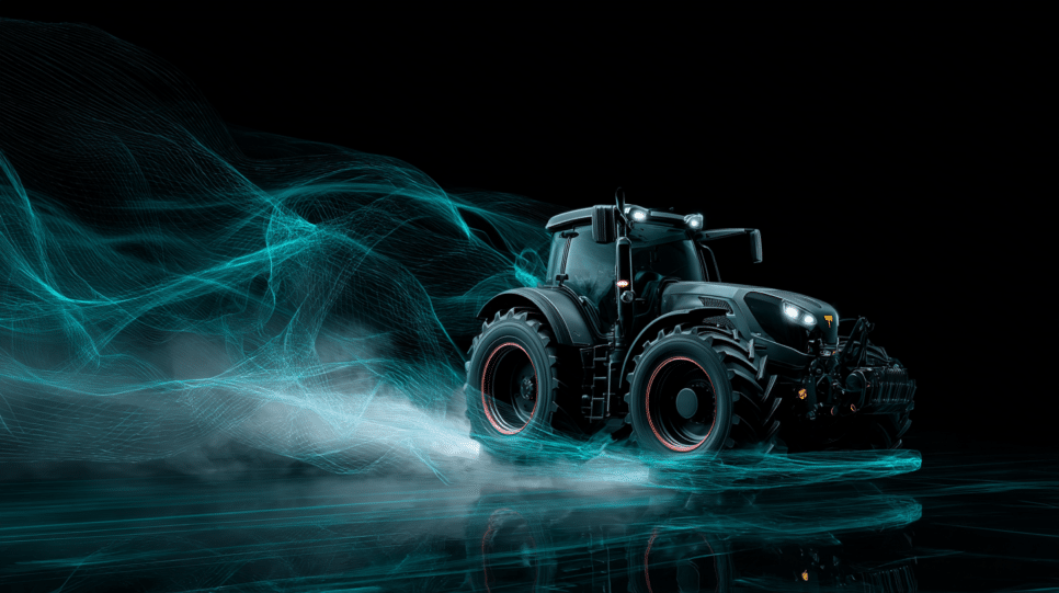Imagem representando lançamento de Talking Tractor pela Valtra que utiliza inteligência artificial para interagir com o produtor por voz e texto