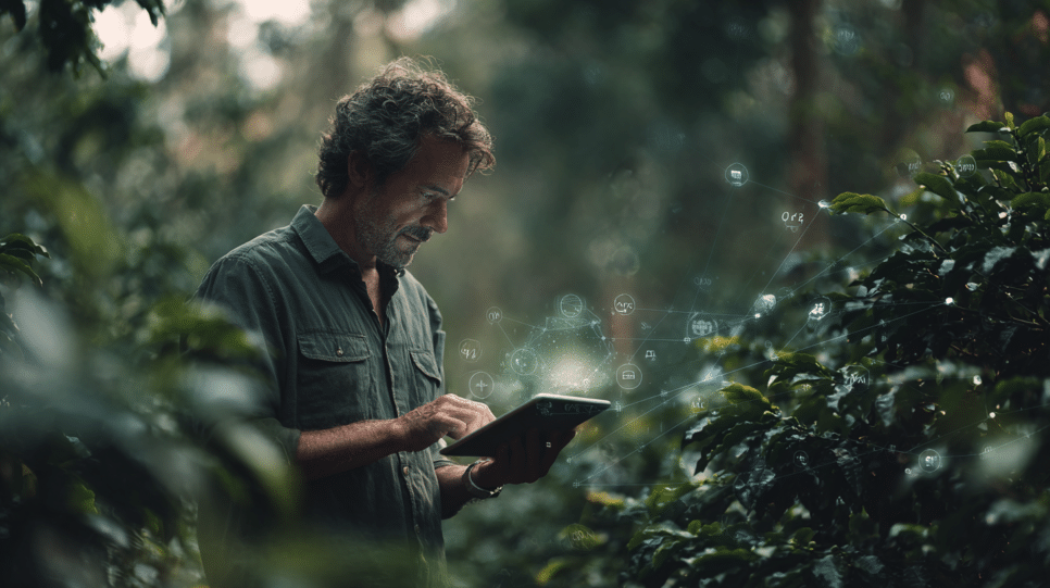 Imagem representando plataforma Smart B100 desenvolvida pela FAPESP para o agronegócio brasileiro e baseada em IA generativa.